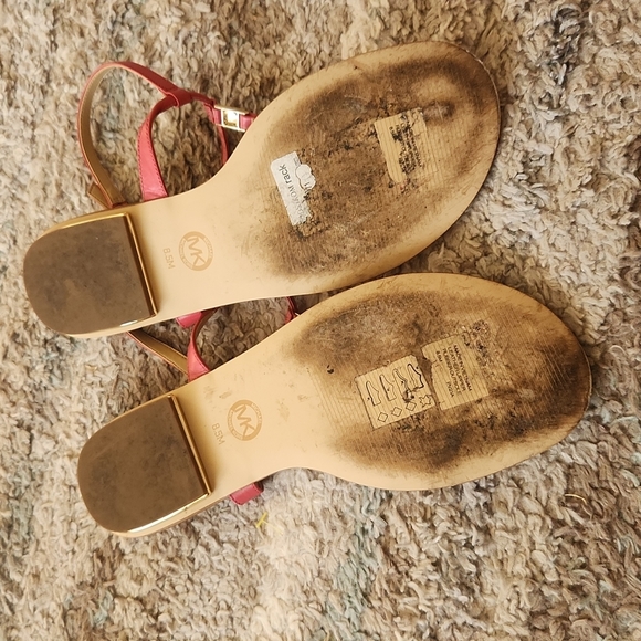 Michael MK pink/gold sandals - Picture 5 of 8